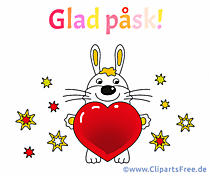 Frohe Ostern auf Schwedisch Animationsbild