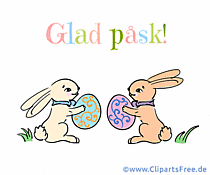 Frohe Ostern Gif-Karte auf Schwedisch