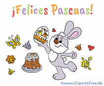 Frohe Ostern auf Spanisch Gif-Bild