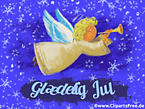 Frohe Weihnachten auf Dänisch Gif Bild gratis