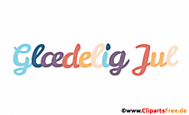 Frohe Weihnachten Gruss auf Dänisch animierter Text