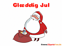 Gif Clipart Frohe Weihnachten auf Dänisch