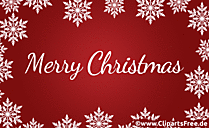 Frohe Weihnachten animierte E-Karte in englischer Sprache