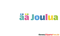 Frohe Weihnachten auf Finnisch Gif Clipart