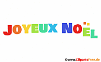 Frohe Weihnachten auf Französisch animierter Text