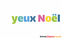 Frohe Weihnachten auf Französisch Clipart GIF