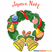 Gratulation zu Weihnachten auf Französisch Gif animiert