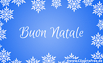 Animierte Weihnachtskarte zu Weihnachten auf Italienisch