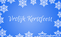 Animierte Gif Glückwunchkarte zu Weihnachten auf Niederländisch