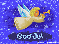 Frohe Weihnachten auf Norwegisch - Weihnachtsgrußkarten kostenlos