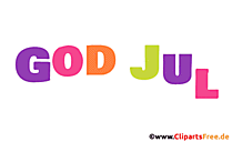 Frohe Weihnachten auf Norwegisch animierter Text