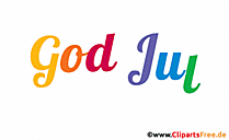 Frohe Weihnachten auf Norwegisch Bild animiert