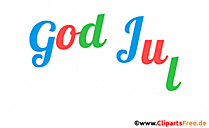 Frohe Weihnachten auf Norwegisch Text Animation im Gif-Format