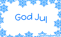 Glückwunsch zu Weihnachten auf Norwegisch Clip Art Gif