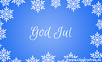 Grusskarte Frohe Weihnachten auf Norwegisch gratis zum Verschicken