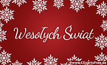 Frohe Weihnachten Animation auf Polnisch