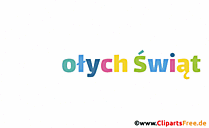 Frohe Weihnachten auf Polnisch Bild animiert