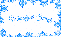Weihnachten in polnischer Sprache Gif, Clipart, E-Card