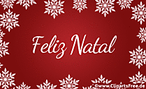 Frohe Weihnachten Glückwunsch auf Portugiesisch