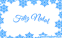 Schöne Glückwunschkarte zu Weihnachten auf Portugiesisch