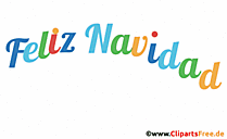 Clip Art animiert Frohe Weihnachten auf Spanisch