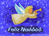 Frohe Weihnachten auf Spanisch - kostenlose Cliparts