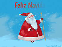 Linksmų Kalėdų Gif animacija ispanų kalba