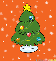Gif kreslený nový rok a Silvestr