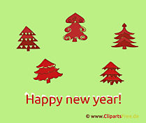 Happy new year wishes clip art