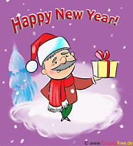 Witzige gif Bilder Neujahr und Silvester