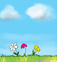 Gif-Animation lutig Ferkel fliegt mit Luftballons