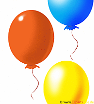 Gif-Bild Animation Luftballons