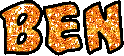 Ben Vorname Junge - Glitzernamen animiert