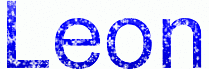 Leon Vorname Junge - Glitzernamen animiert
