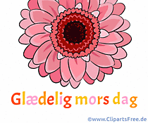 Clipart animasi untuk Hari Ibu dalam bahasa Denmark