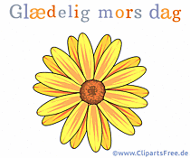 Анимированное изображение Дня матери на датском языке