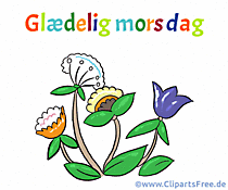 Gif clipart del Día de la Madre en danés
