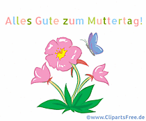 Blumen zum Muttertag animierte Karte