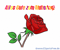 Rød rose til mors dag gif-billede