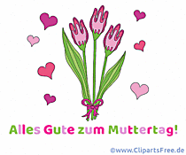Tulipany na Dzień Matki Clipart