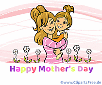 Animated Mother's Day card in English