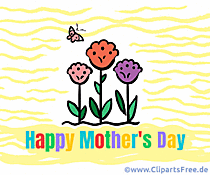 Mother's Day greeting card in English