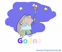 Clip Art Gute Nacht auf Dänisch