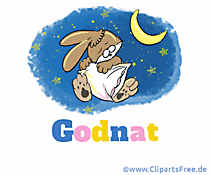 Good night gif animations in Danish