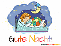 Спокойной ночи GIF анимации на немецком языке