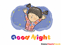 Good night gif animation in English