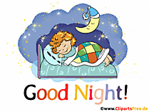 Gute Nacht Gif Animation auf Englisch