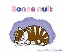 E-Card Gute Nacht auf Französisch