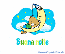 Animation Gute Nacht auf Italienisch