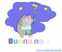 20+ Gute Nacht Gif Animationen auf Italienisch Cliparts, Bilder